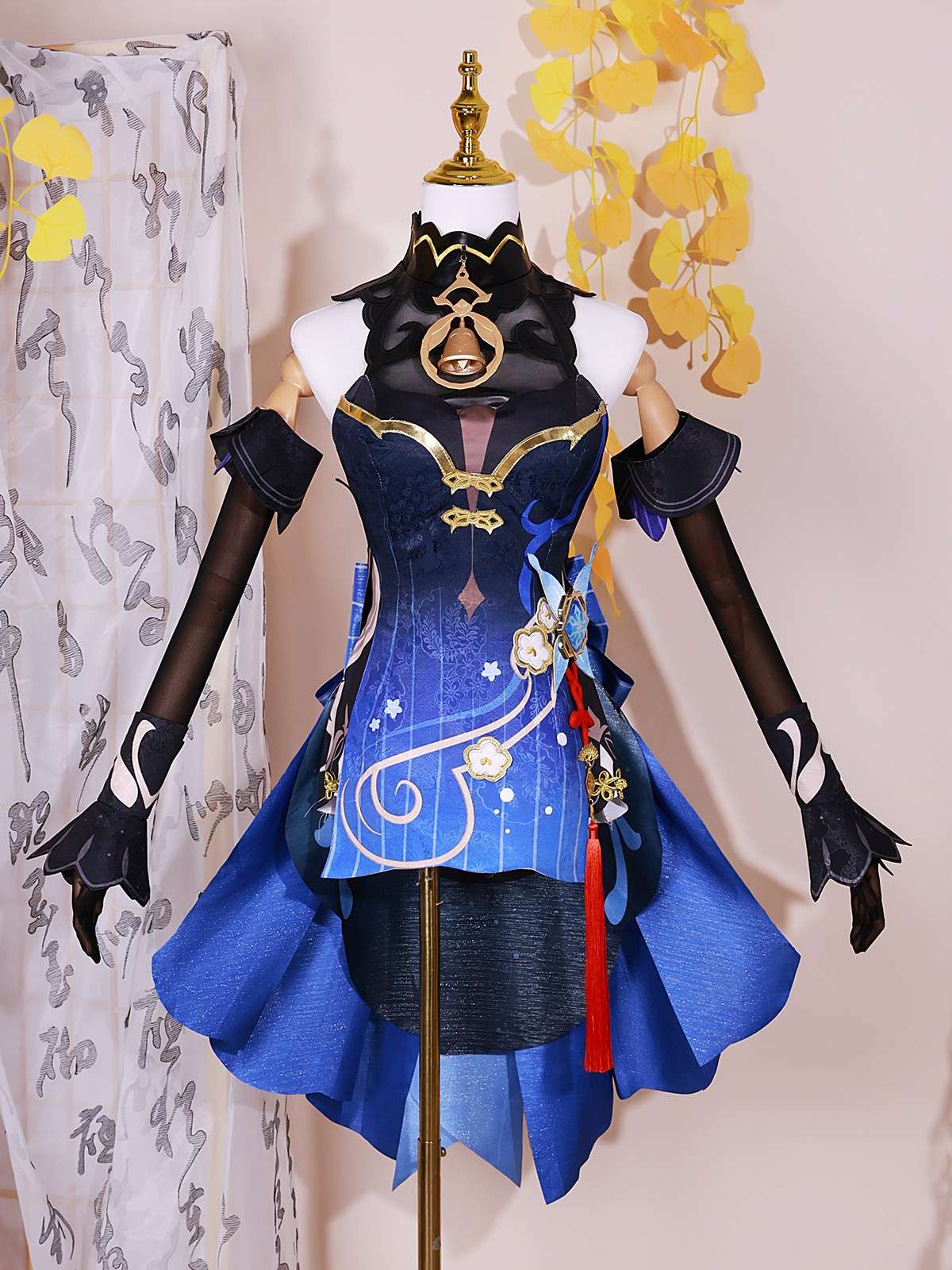 Ganyu cosplay costume full set front view from Genshin Impact