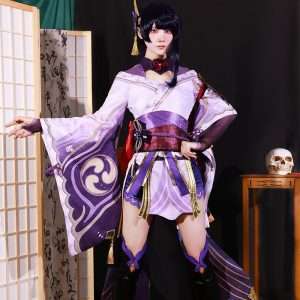 Raiden Shogun Cosplay Costume – Genshin Impact Lightning Shogun Outfit