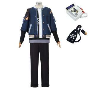 Front view of the Wise cosplay costume from Zenless Zone Zero.