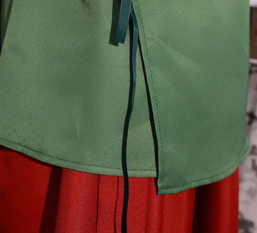 Close-up details of Maomao Cosplay Costume 
