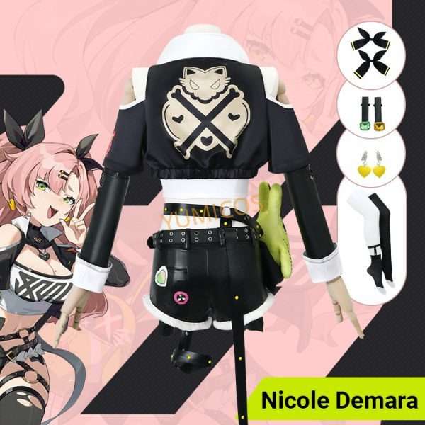 Nicola Demara Cosplay Costume Back View from Zenless Zone Zero