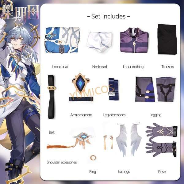 Honkai Star Rail Order of the Sunday cosplay costume front view – high-quality cosplay outfit