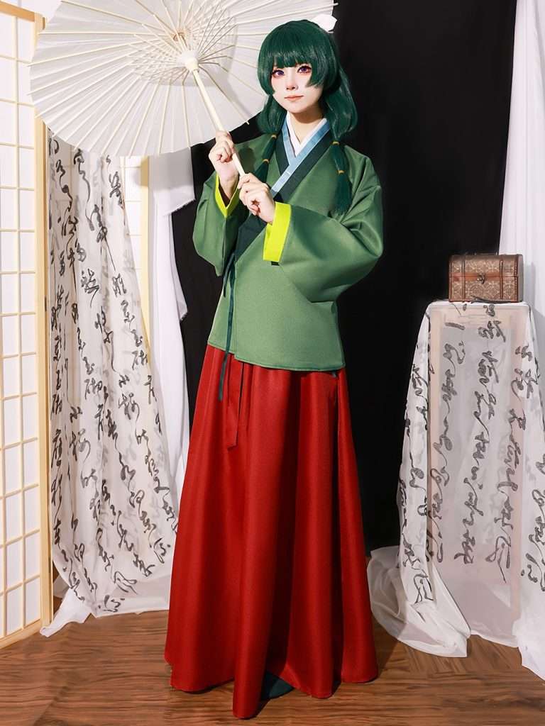 Front view of Maomao Cosplay Costume 
