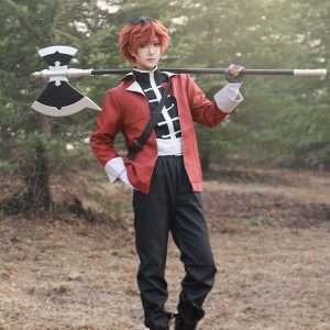 Stark Cosplay Costume - Front view, perfectly recreating the anime character
