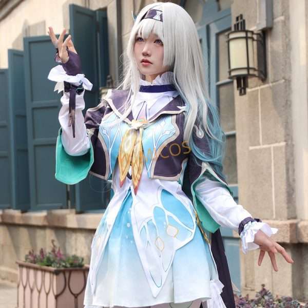Etunäkymä Lumine Cosplay-puvusta Genshin Impactista