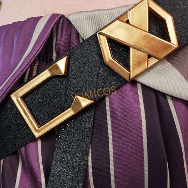 Jinx Cosplay Costume from Arcane: League of Legends – Front view of the outfit