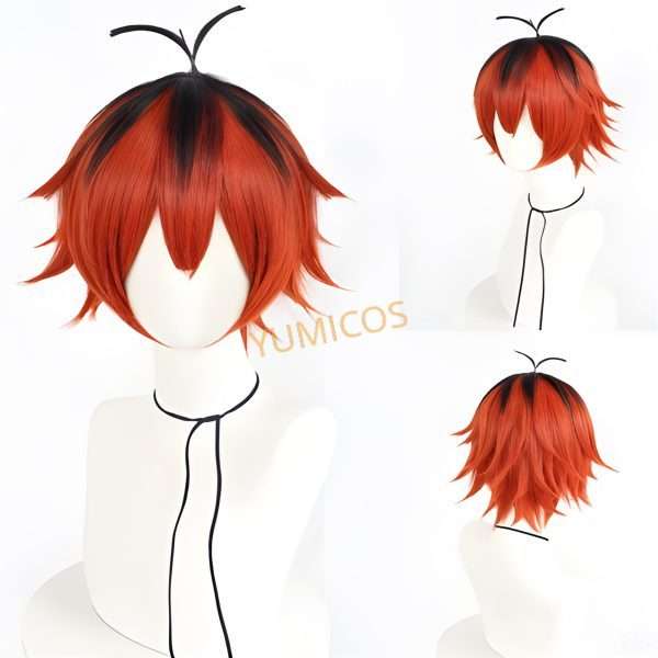 Stark cosplay wig front view - high-quality, authentic hair design.