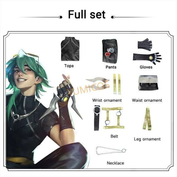 Heartsteel Ezreal cosplay costume from League of Legends – front view