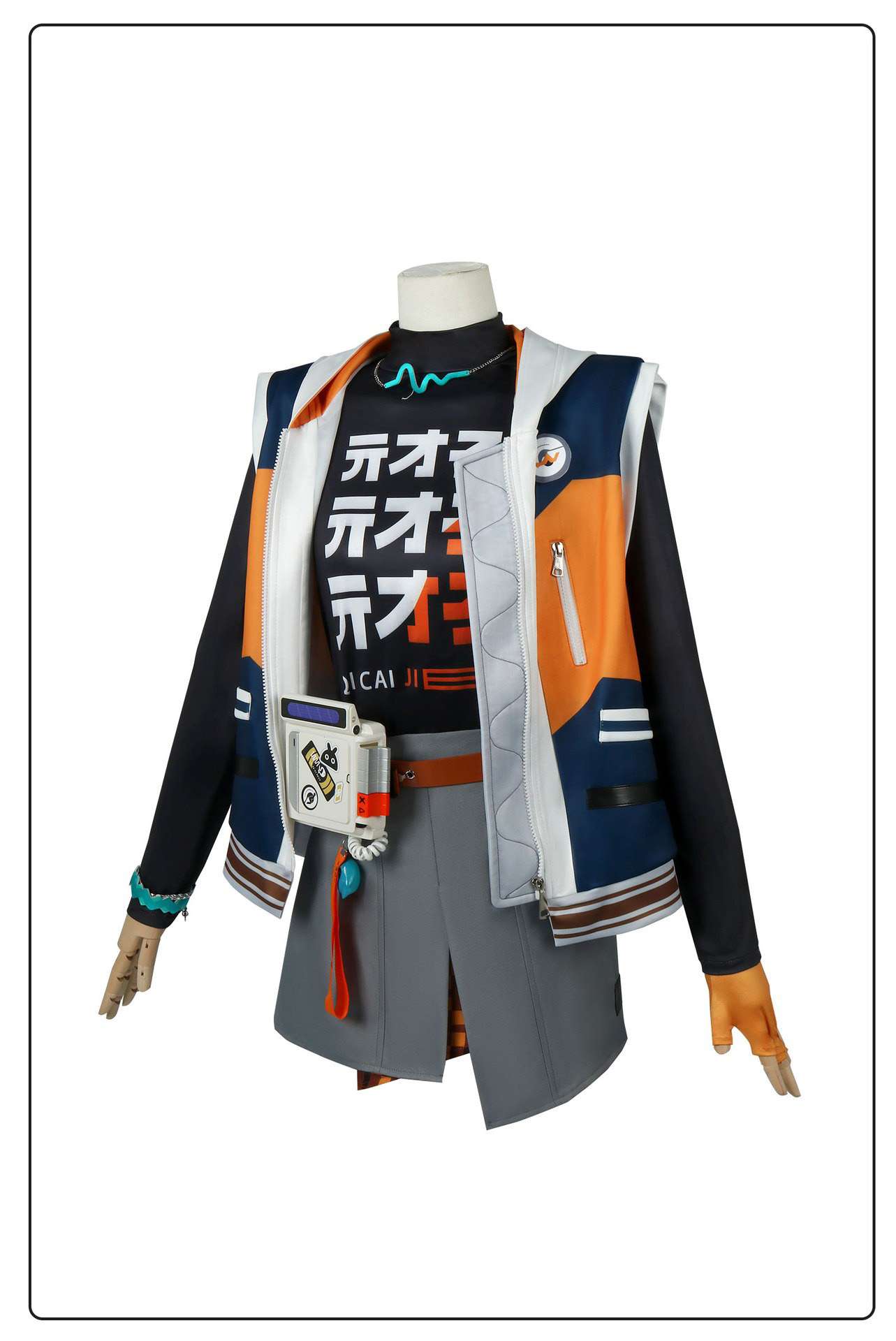 Front view of Zenless Zone Zero Belle cosplay costume