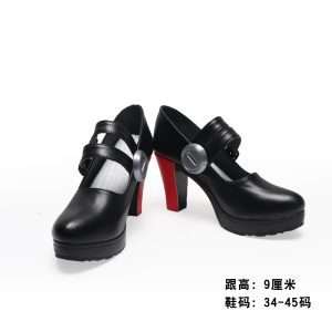 Front view of Ellen Joe cosplay shoes, featuring a sleek design