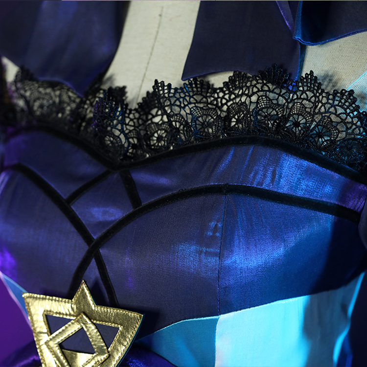 Close-up details of Gwen Cosplay Costume