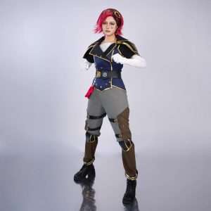 Vi Cosplay Costume Front View – League of Legends Arcane Season 2