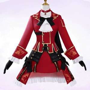 Red Mage Cosplay Costume Front View – Final Fantasy XIV