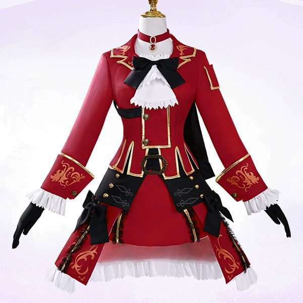 Red Mage Cosplay Costume Front View – Final Fantasy XIV