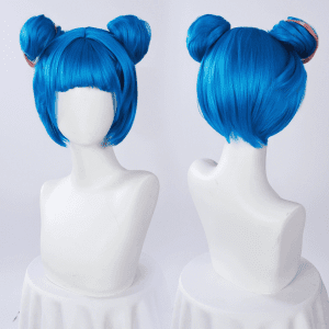 League of Legends Arcane Season 2 Jinx Cosplay Wig Front View