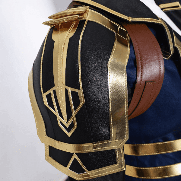 Close-up details of Caitlyn Cosplay Costume, showcasing fabric and design