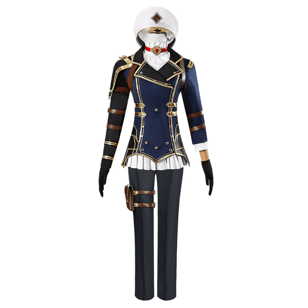 Front view of Caitlyn Cosplay Costume from Arcane Season 2