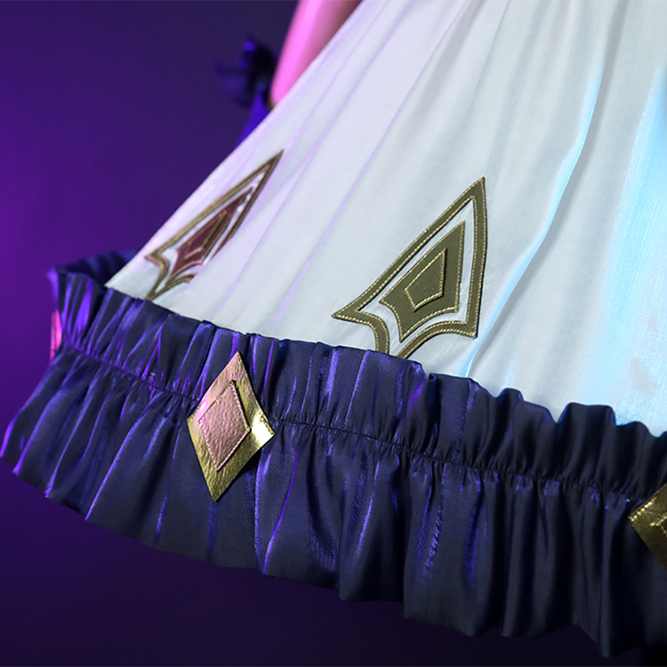 Close-up details of Gwen Cosplay Costume