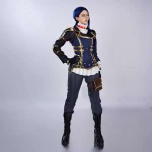 Front view of Caitlyn Cosplay Costume from Arcane Season 2