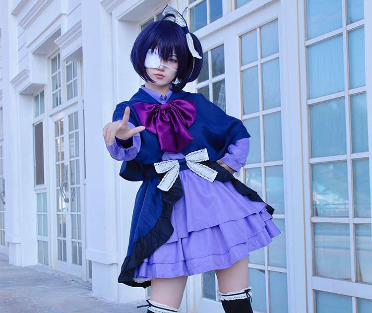 Front view of Takanashi Rikka Cosplay Costume from Love, Chunibyo & Other Delusions