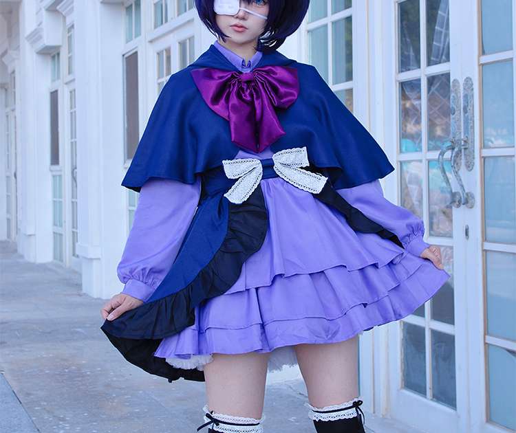 Front view of Takanashi Rikka Cosplay Costume from Love, Chunibyo & Other Delusions