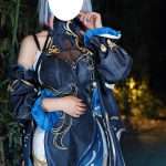 Genshin Impact Shenhe Frostflower Dew Cosplay Costume – New Year Outfit