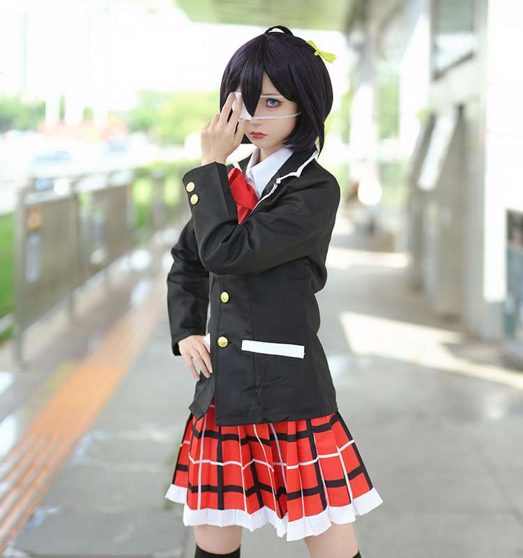  Uniforme escolar encantado com mangas dramáticas