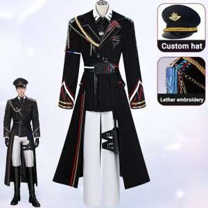 Front view of Caleb Farspace Colonel Set Cosplay Costume