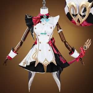 Front view of Genshin Impact Escoffier Cosplay Costume