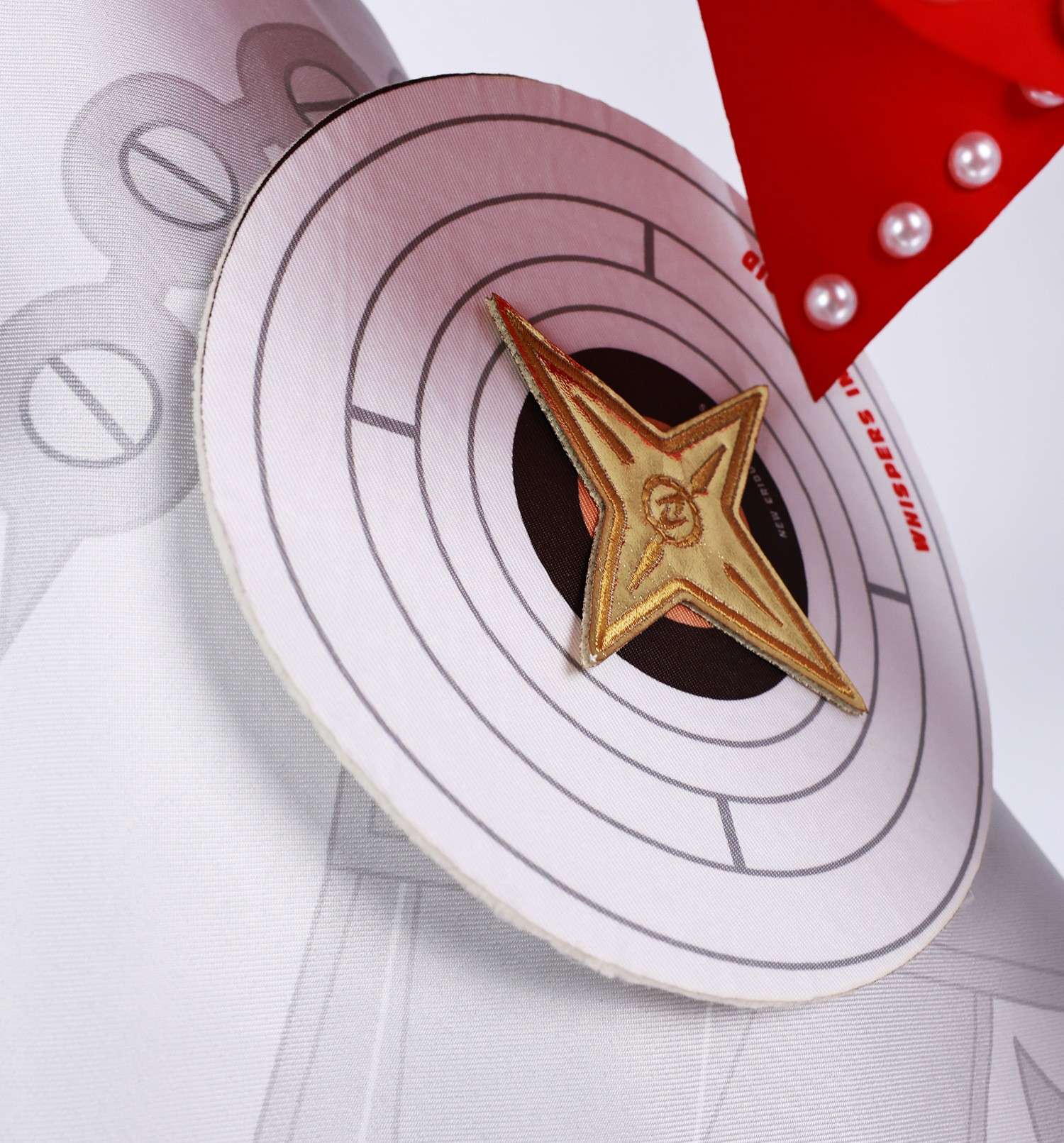 Showcasing the detailed parts of the Astra Yao Cosplay Costume
