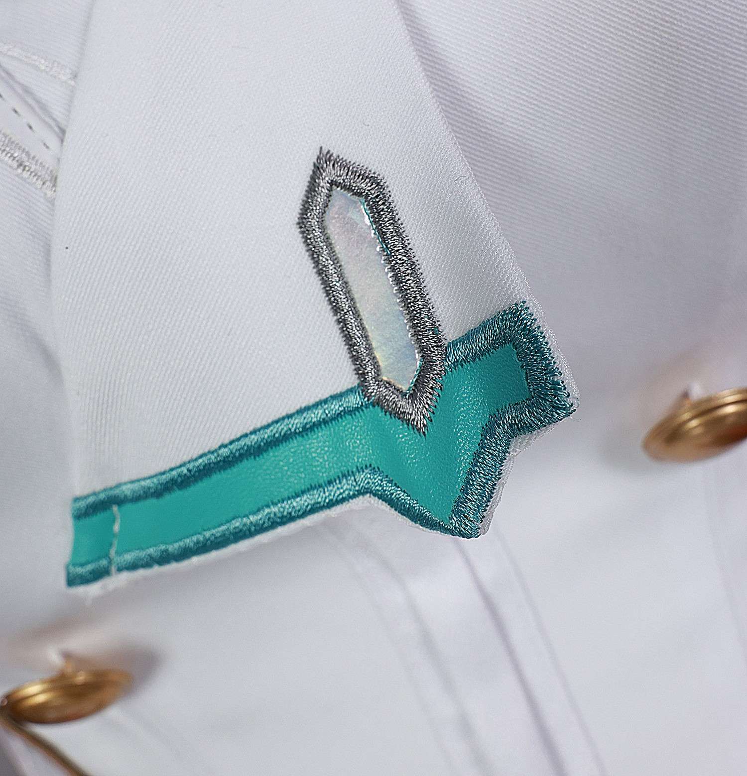 Close-up of Escoffier Cosplay Costume details