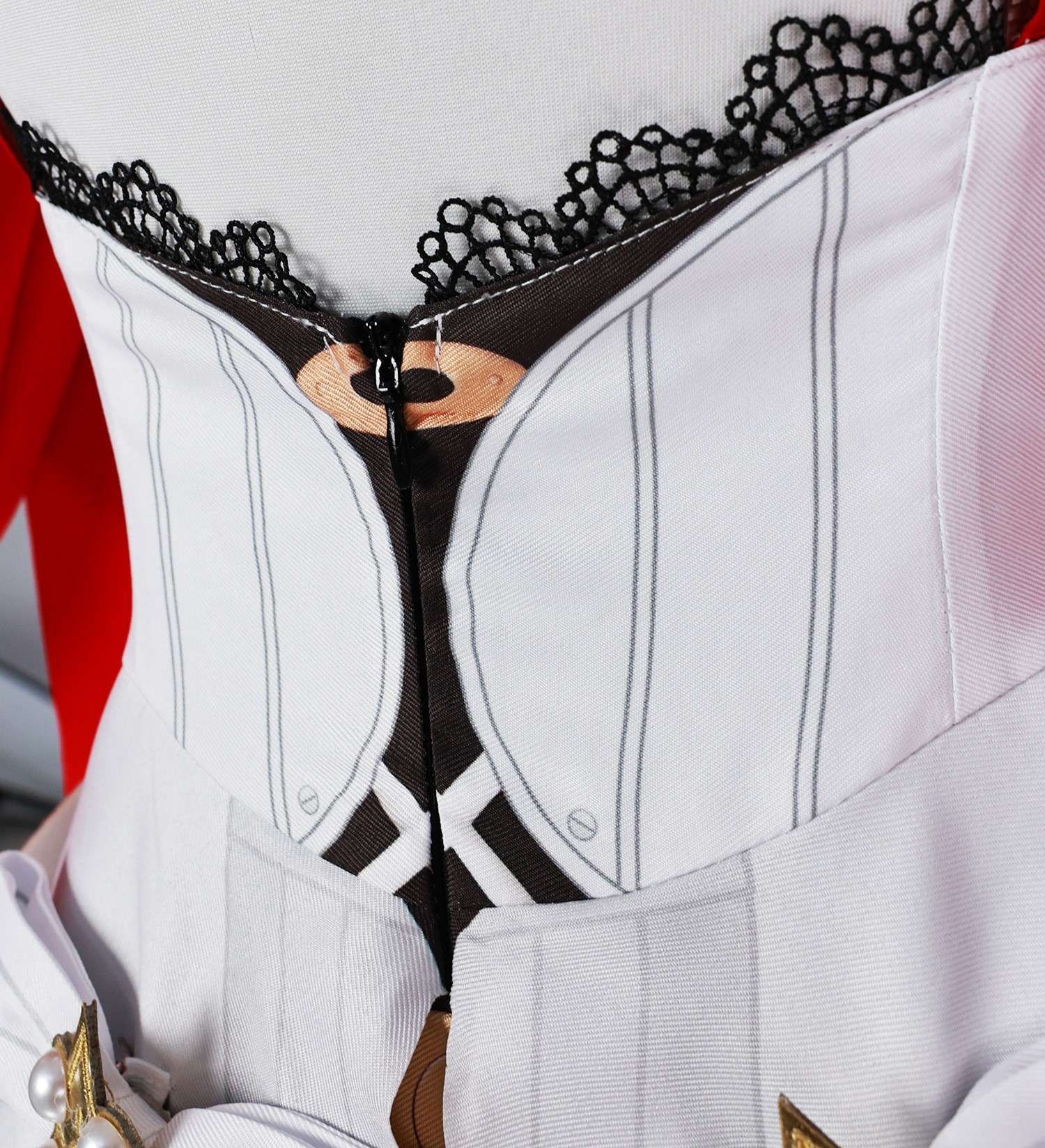 Showcasing the detailed parts of the Astra Yao Cosplay Costume