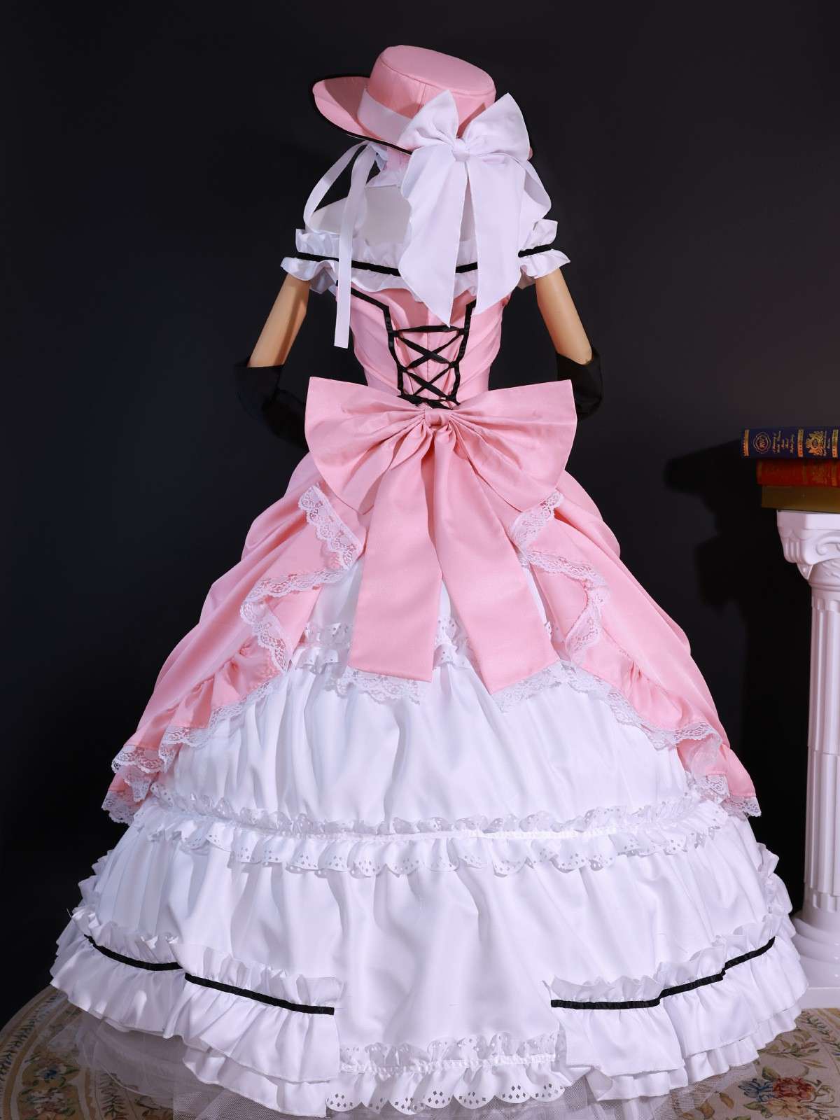 Back view of Ciel Phantomhive Cosplay Costume