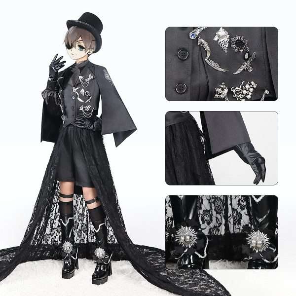 Вид спереди на косплей-костюм Black Butler Ciel Phantomhive 15th Anniversary
