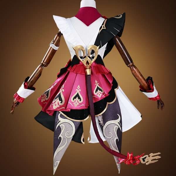 Back view of Genshin Impact Escoffier Cosplay Costume