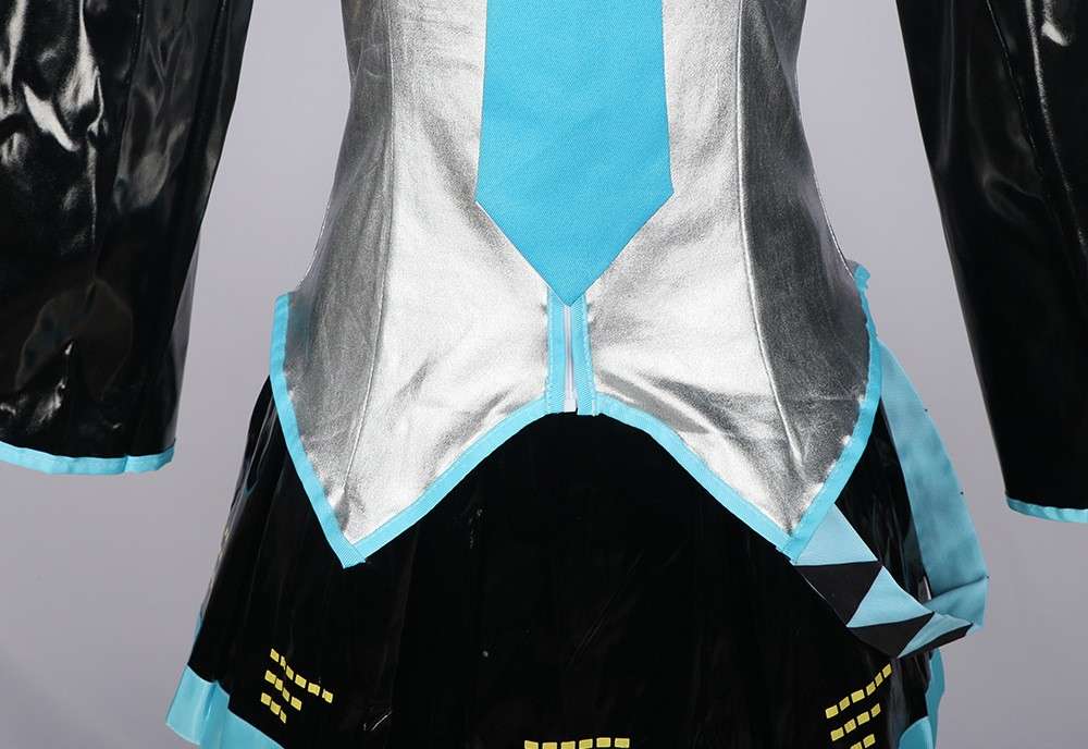 Close-up details of the V Singer Project Sekai Cosplay Costume