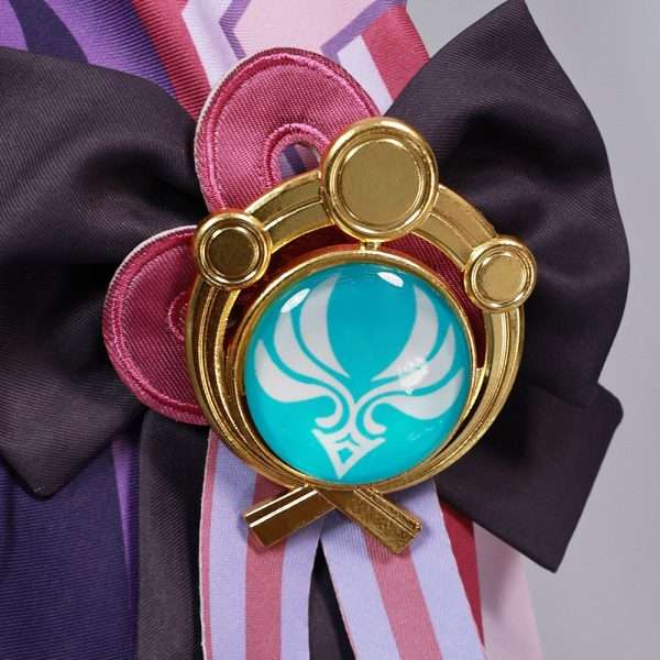 Mizuki Yumemizuki cosplay jelmezének közeli részletei