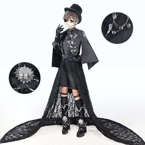 Вид спереди на косплей-костюм Black Butler Ciel Phantomhive 15th Anniversary