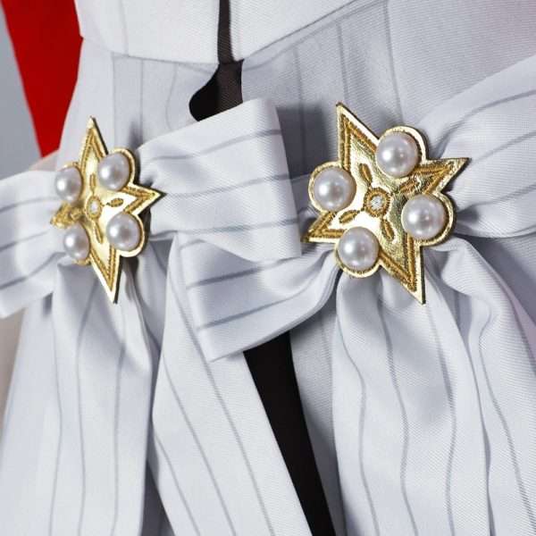Showcasing the detailed parts of the Astra Yao Cosplay Costume