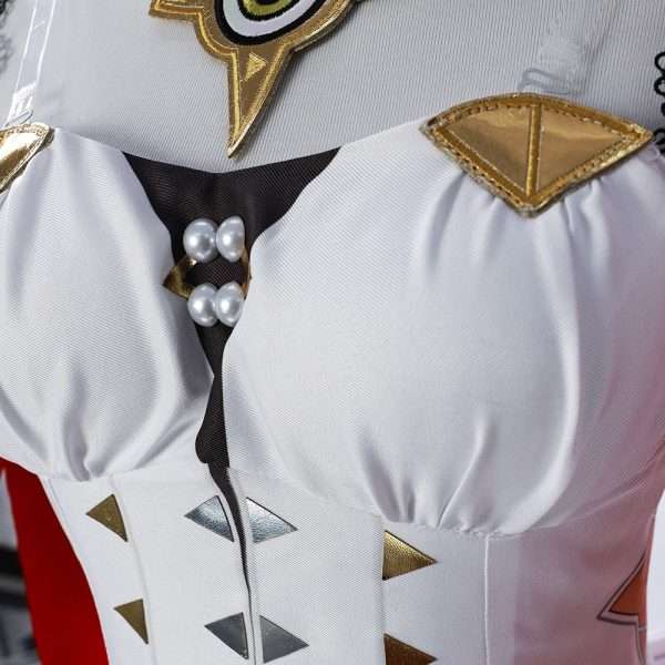 Showcasing the detailed parts of the Astra Yao Cosplay Costume