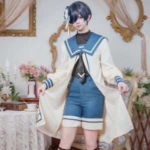 Front view of Ciel cosplay costume from Black Butler