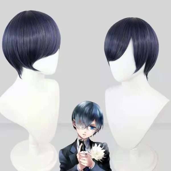 Black Butler Ciel Phantomhive rövid paróka előlnézetben