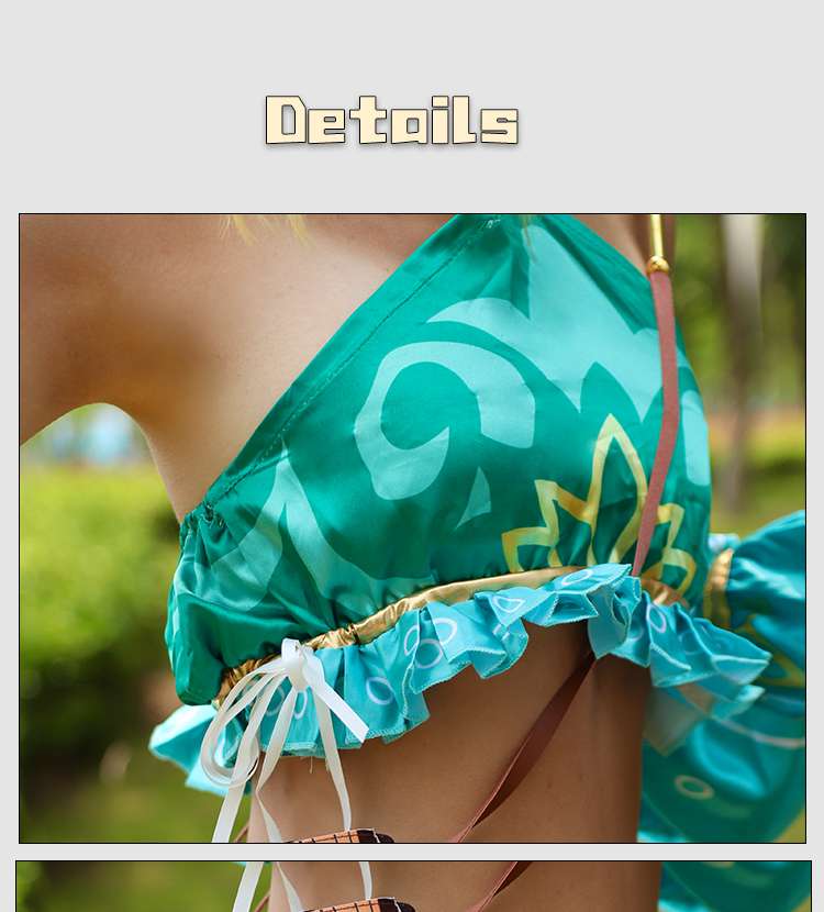 Detalle de Breath of the Wild Link Mujer Cosplay Costume