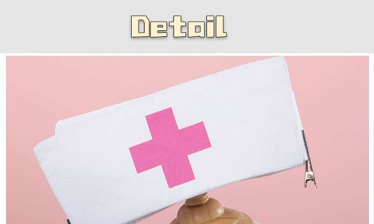 Close-up of Rabbit Hole Nurse Uniform Cosplay Costume details