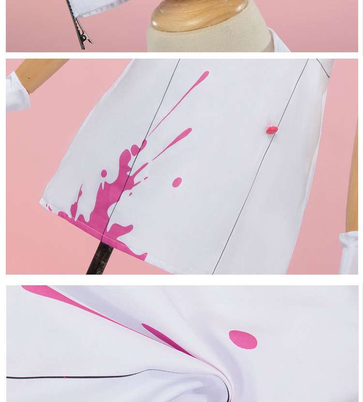 Close-up of Rabbit Hole Nurse Uniform Cosplay Costume details
