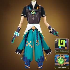 Front view of Kinich cosplay costume from Genshin Impact