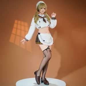 Full front view of Bridge costume from NIKKE