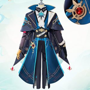 Full view of Anaxa cosplay costume from the front