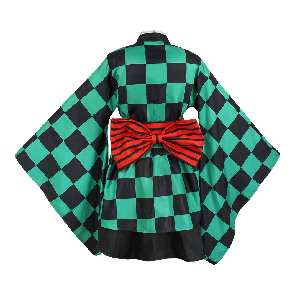 Hátulnézet az újratervezett anime cosplay szoknya ruházatból