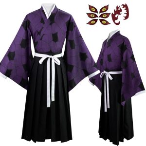 Anime-inspired demon cosplay costume front
